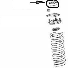 BOCCOLA AMMORTIZZATORE ANTERIORE/ TAMPONE - DISTANZIALE A TUBO AMMORTIZZATORE TOYOTA - Autoricambi4x4