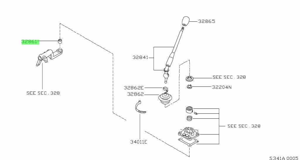 BOCCOLA LEVA CAMBIO NISSAN PATROL GR Y61 (ORIGINALE) - Autoricambi4x4