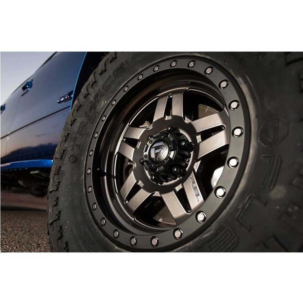 Cerchio in lega D558 Anza Matte Gunmetal/Black Bead Ring Fuel - Autoricambi4x4