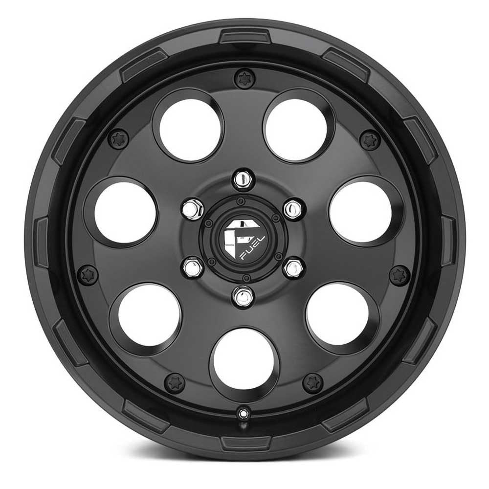 Cerchio in lega D608 Enduro Matte Black Fuel - Autoricambi4x4