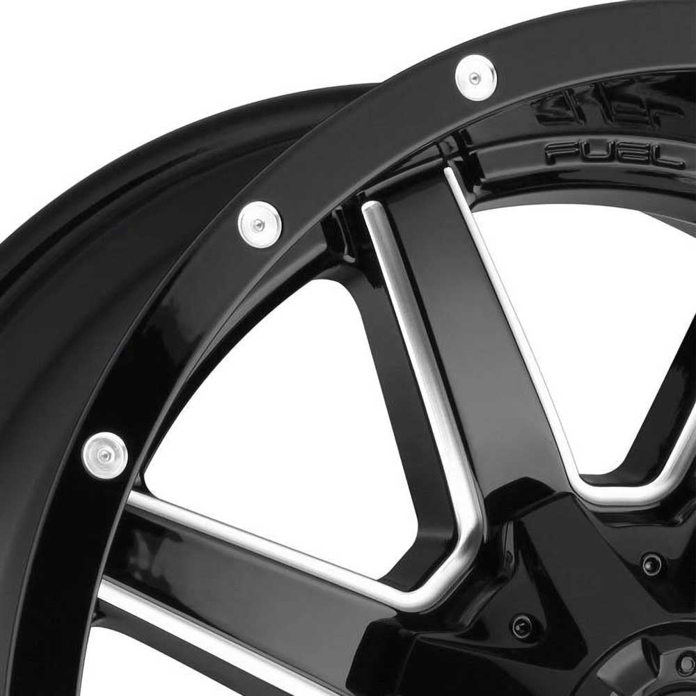 Cerchio in lega D610 Maverick Gloss Black Milled Fuel - Autoricambi4x4