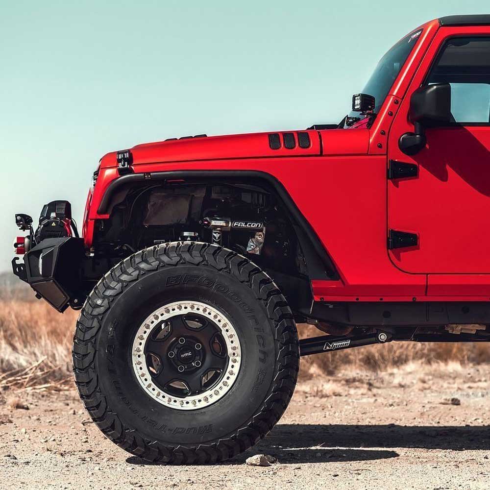 Cerchio in lega KM233 Hex Satin Black Beadlock KMC - Autoricambi4x4