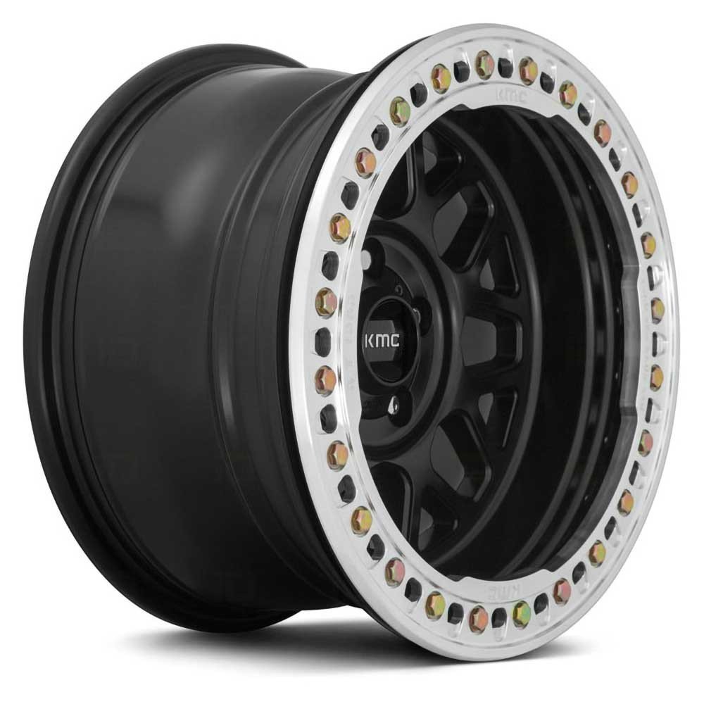 Cerchio in lega KM235 Satin Black Beadlock KMC - Autoricambi4x4
