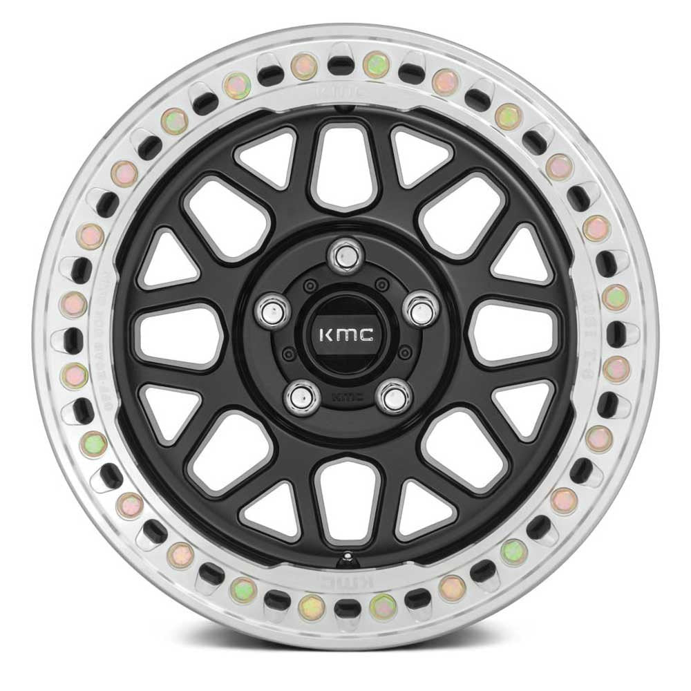 Cerchio in lega KM235 Satin Black Beadlock KMC - Autoricambi4x4