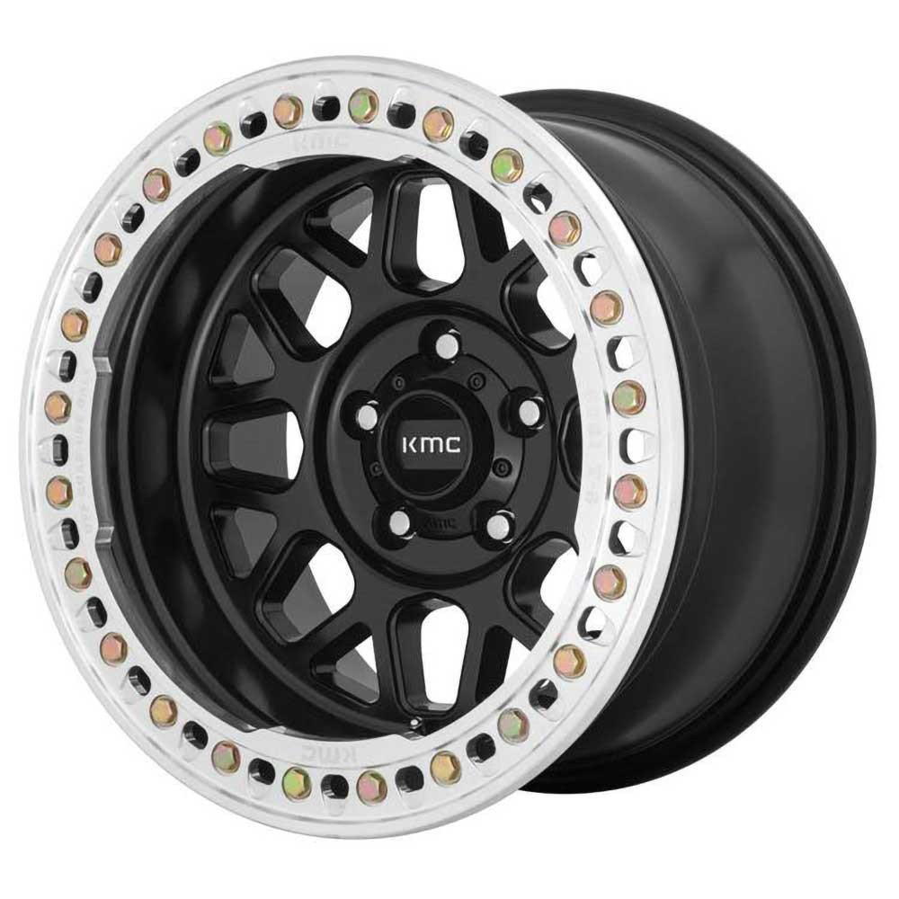 Cerchio in lega KM235 Satin Black Beadlock KMC - Autoricambi4x4
