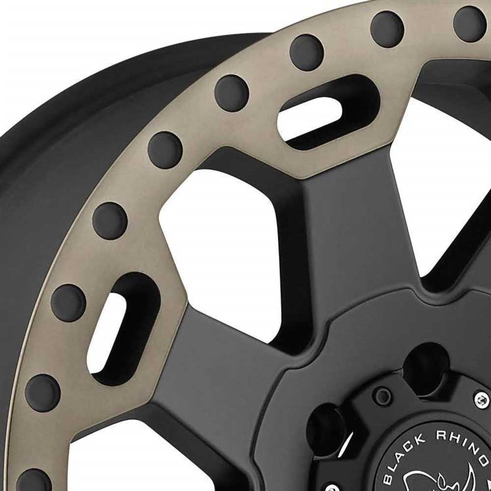 Cerchio in lega Matte Black/Machined Dark Warlord Black Rhino - Autoricambi4x4