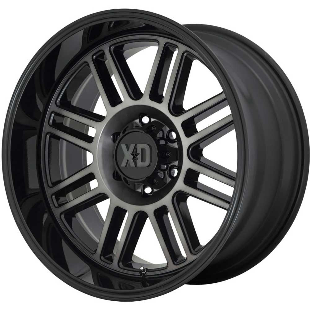 Cerchio in lega XD850 Cage Nero Lucido/Gray Tint XD Series - Autoricambi4x4