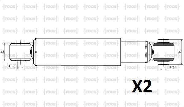 COPPIA AMMORTIZZATORI POSTERIORI FIAT PANDA 4X4 (_169) DAL 2004 - Autoricambi4x4