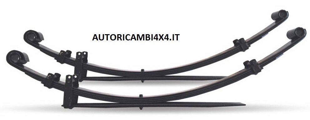 COPPIA BALESTRE MITSUBISHI L200 K74T/PAJERO RINFORZATA A 5 FOGLI DI CUI 1 DOPPIO - Autoricambi4x4