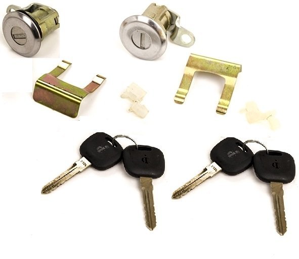 COPPIA BLOCCHETTI SERRATURA PORTA ANTERIORE CON CHIAVE SUZUKI SJ410/ SJ413/ SAMURAI/ SANTANA - Autoricambi4x4