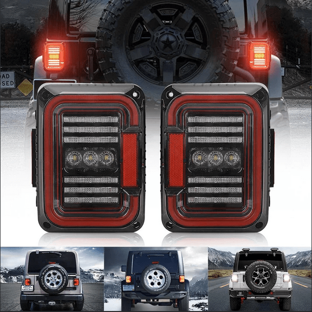 COPPIA FANALI POSTERIORI A LED JEEP WRANGLER JK - Autoricambi4x4