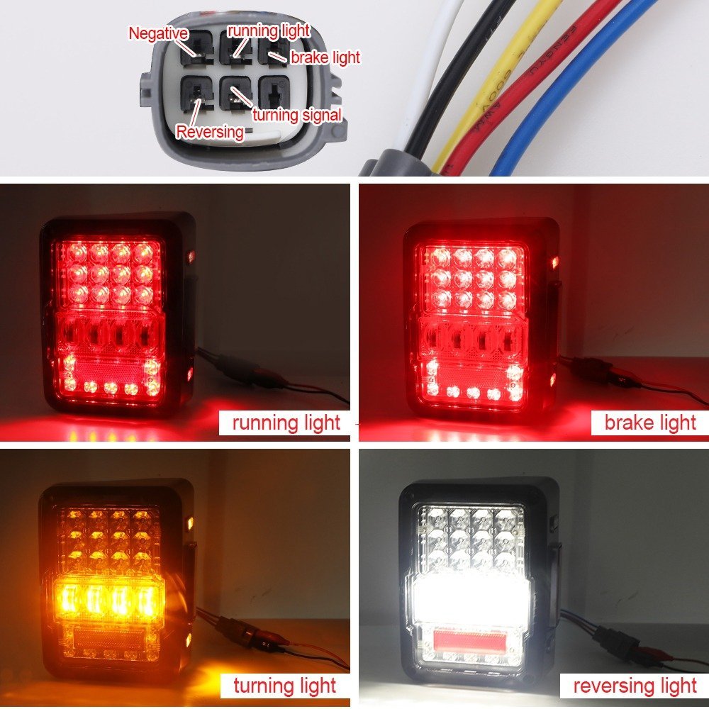 COPPIA FANALI POSTERIORI A LED JEEP WRANGLER JK - Autoricambi4x4