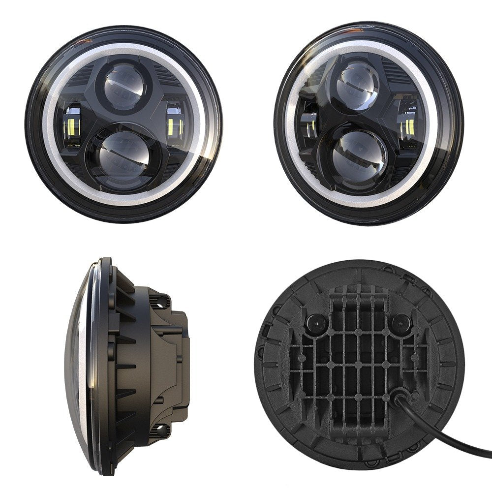 COPPIA FARI FULL LED 7'' - Autoricambi4x4