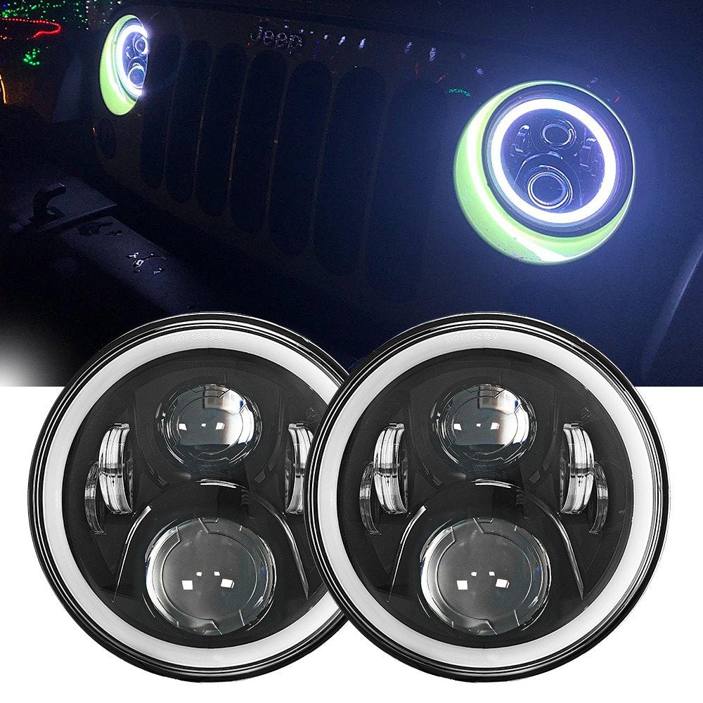 COPPIA FARI FULL LED 7'' DA 60W - Autoricambi4x4
