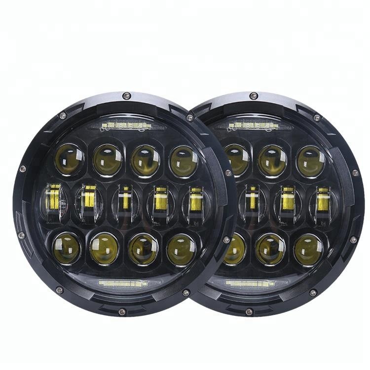 COPPIA FARI FULL LED 75W ROTONDO PER FUORISTRADA NISSAN - MITSUBISHI - JEEP - SUZUKI - LAND ROVER - TOYOTA - Autoricambi4x4