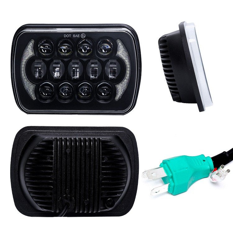 COPPIA FARI FULL LED DA 85W (RETTANGOLARE) - Autoricambi4x4