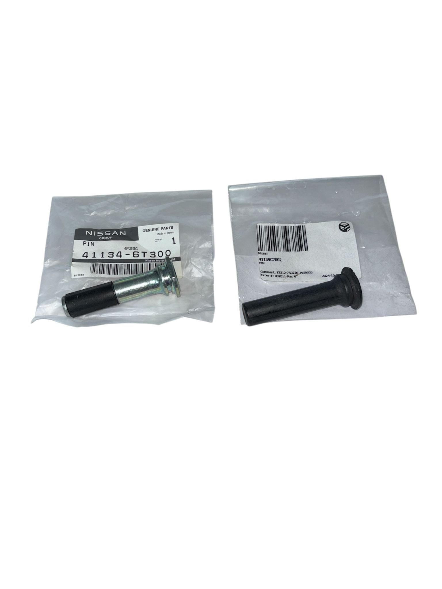 COPPIA PERNI DI GUIDA/ BULLONI PINZA FRENO ANTERIORE NISSAN PATROL TR/ GR (ORIGINALE) - Autoricambi4x4