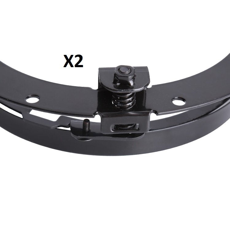 COPPIA SUPPORTI/ GHIERE/ STAFFE FARI A LED 7'' POLLICI - Autoricambi4x4