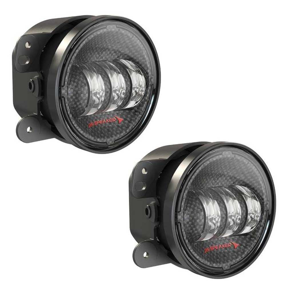 Fari fendinebbia LED rotondi carbon 4" JW Speaker 6145 J2 Series - Autoricambi4x4