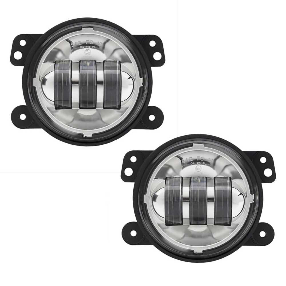 Fari fendinebbia LED rotondi cromati 4,5" JW Speaker 6145 J Series - Autoricambi4x4