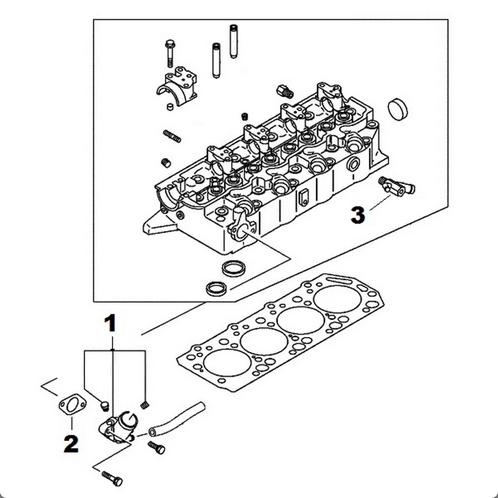 FLANGIA/ RACCORDO USCITA ACQUA MITSUBISHI L200 - Autoricambi4x4