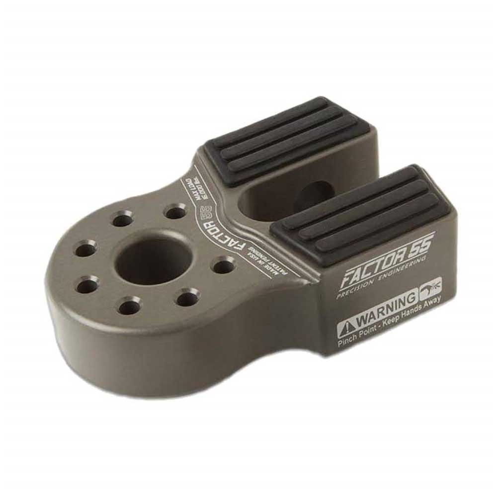 Flatlink con perno in titanio e protezione in gomma grigia Factor 55 - Autoricambi4x4