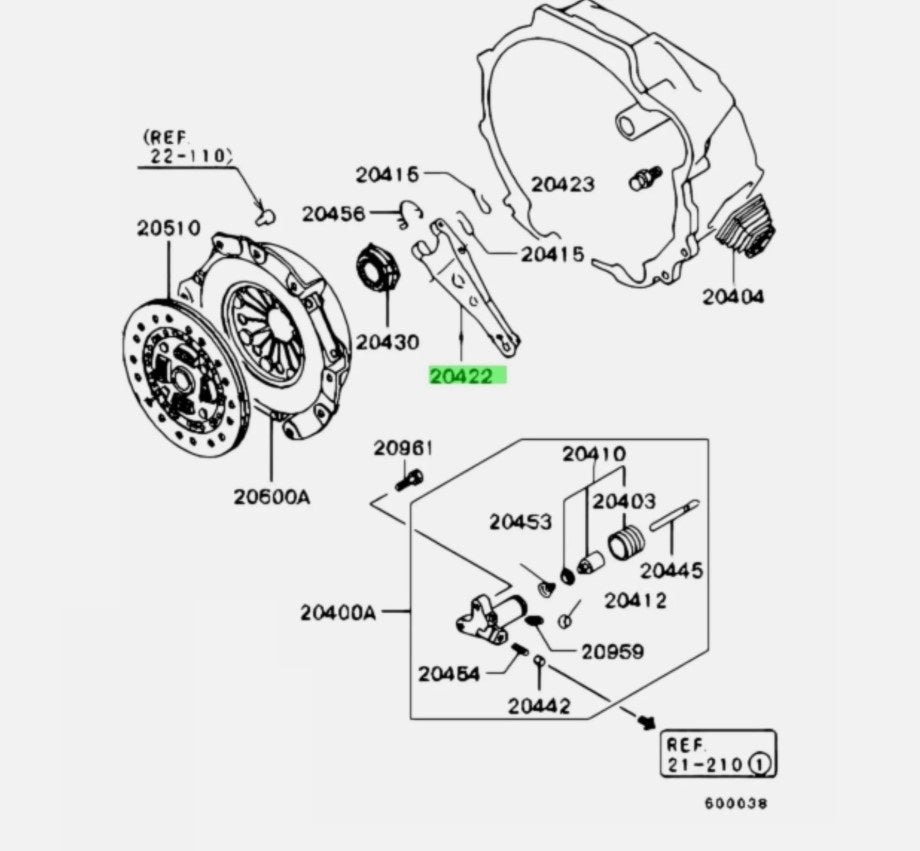 FORCELLA FRIZIONE MITSUBISHI L200/ PAJERO - Autoricambi4x4