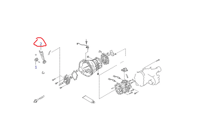 FORCELLA FRIZIONE NISSAN TERRANO II (ORIGINALE) - Autoricambi4x4