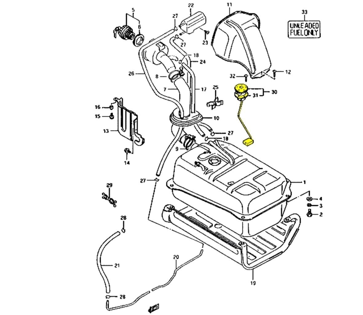 GALLEGGIANTE SERBATOIO SUZUKI SJ410/ SJ413/ SAMURAI/ SANTANA (5 FORI) - Autoricambi4x4