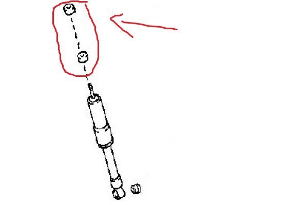 GOMMINA/ BOCCOLA AMMORTIZZATORE POSTERIORE TOYOTA LAND CRUISER HZJ70 - HZJ80 - HDJ80 - FJ80 - Autoricambi4x4