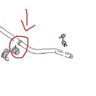 GOMMINA/ BOCCOLA BARRA STABILIZZATRICE ANTERIORE NISSAN NAVARA/ PATHFINDER (ORIGINALI) - Autoricambi4x4