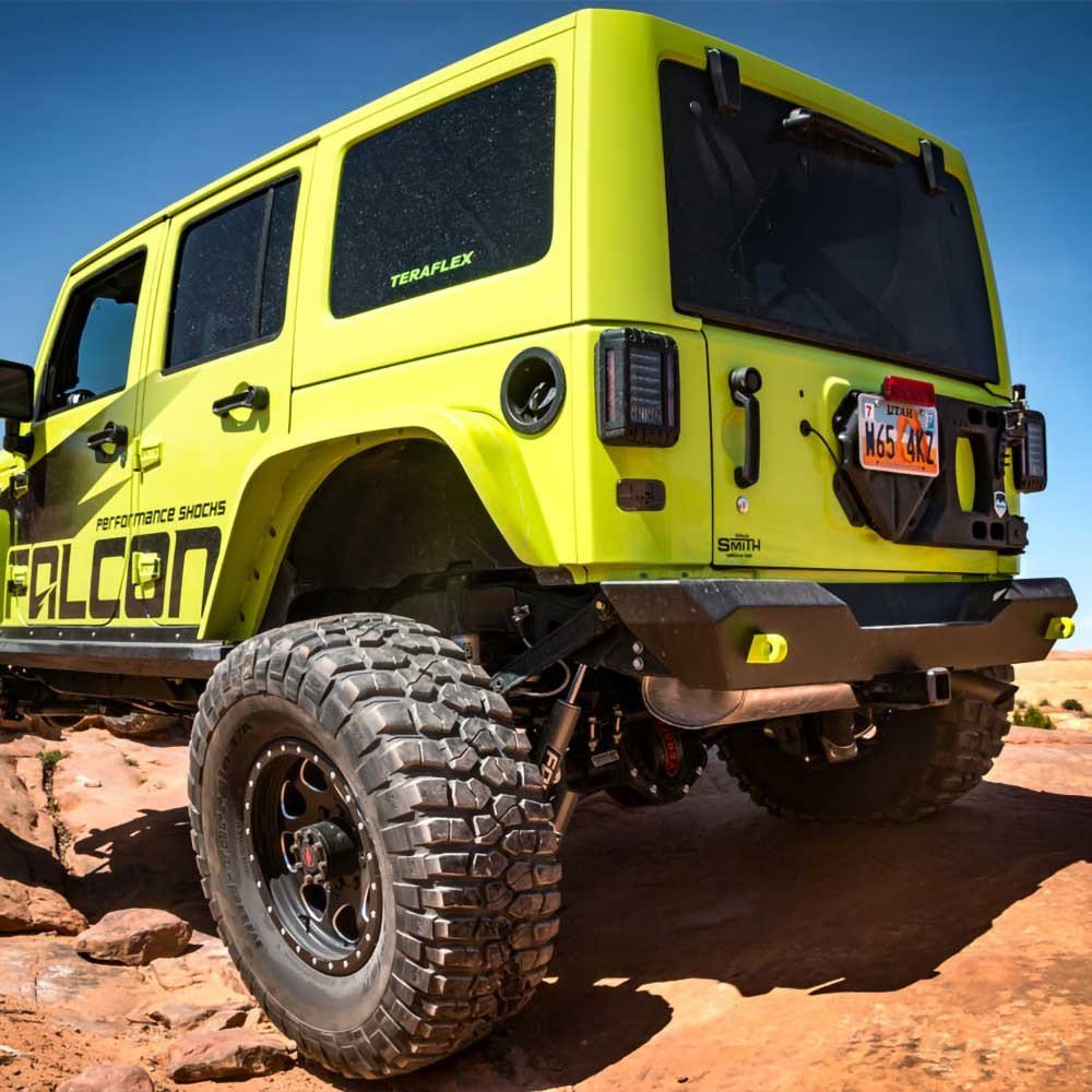 HD hinged spare tyre carrier kit TeraFlex Alpha - Autoricambi4x4