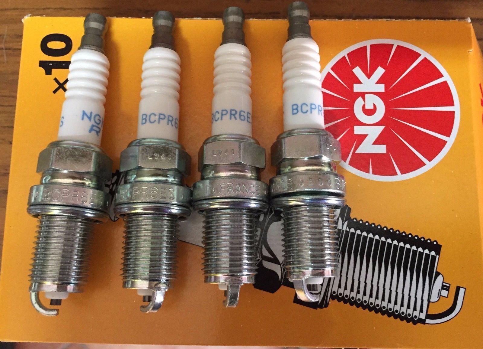 KIT 4 CANDELE NGK BCPR6ES FIAT SEICENTO PANDA UNO CINQUECENTO 2330 MOTORE FIRE - Autoricambi4x4