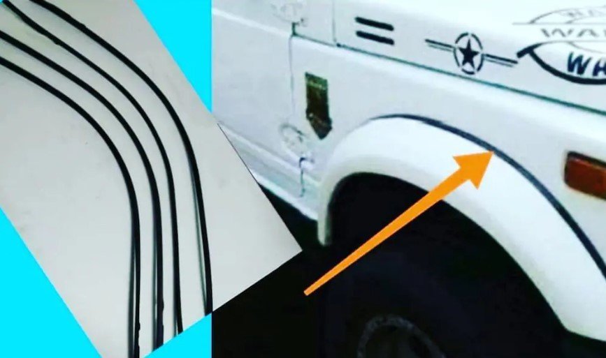 KIT 4 GUARNIZIONI PARAFANGHI SUZUKI SJ410/ SJ413/ SAMURAI/ SANTANA - Autoricambi4x4