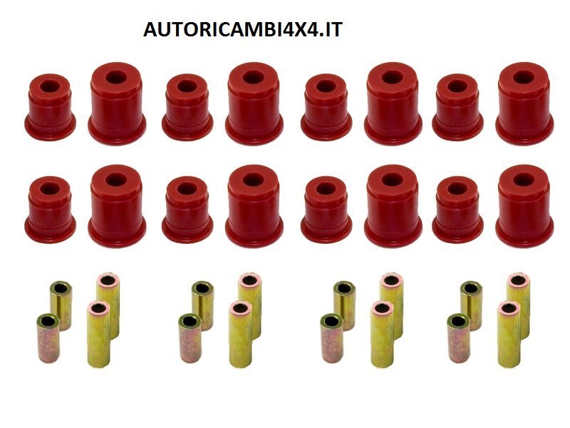 KIT BOCCOLE BALESTRE ANTERIORI E POSTERIORI JEEP WRANGLER YJ - Autoricambi4x4