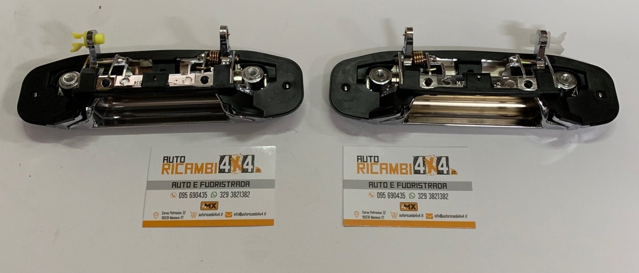 KIT MANIGLIE ESTERNE ANTERIORE CROMATE DESTRO E SINISTRO MITSUBISHI PAJERO II - Autoricambi4x4