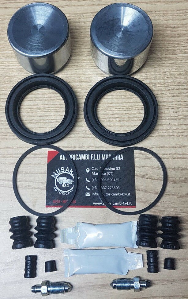 KIT REVISIONE X 2 PINZE FRENO ANTERIORI MITSUBISHI L200 DAL 1996 AL 2007 (PISTONI: 60mm) - Autoricambi4x4