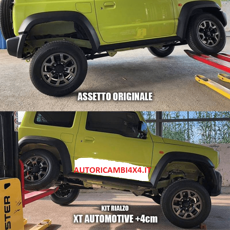 KIT RIALZO +4 CM COMPLETO XT AUTOMOTIVE SUZUKI JIMNY DAL 2018 - Autoricambi4x4