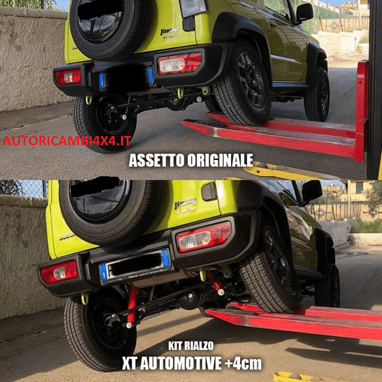 KIT RIALZO +4 CM COMPLETO XT AUTOMOTIVE SUZUKI JIMNY DAL 2018 - Autoricambi4x4