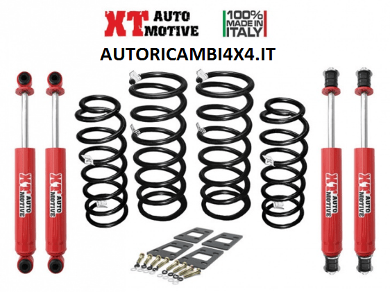 KIT RIALZO + 4CM COMPLETO XT AUTOMOTIVE PER NISSAN PATROL GR Y61 (PASSO CORTO) - Autoricambi4x4