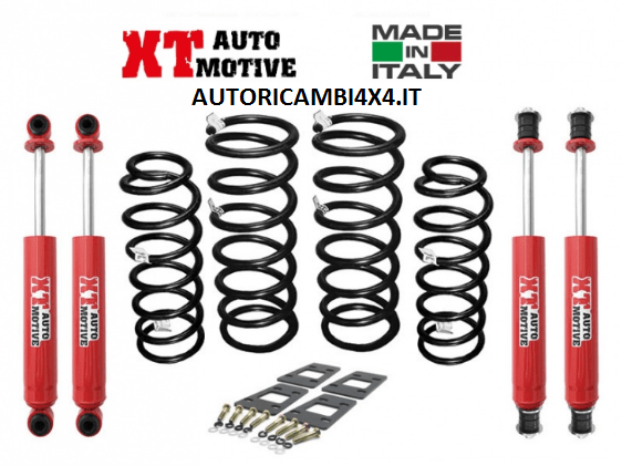 KIT RIALZO +6 CM COMPLETO XT AUTOMOTIVE PER NISSAN PATROL GR Y60 - Autoricambi4x4