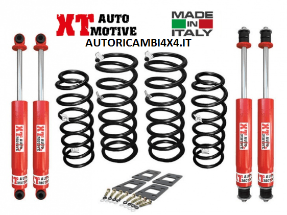 KIT RIALZO +6 CM COMPLETO XT AUTOMOTIVE PRO VERSION PER NISSAN PATROL GR Y60 - Autoricambi4x4