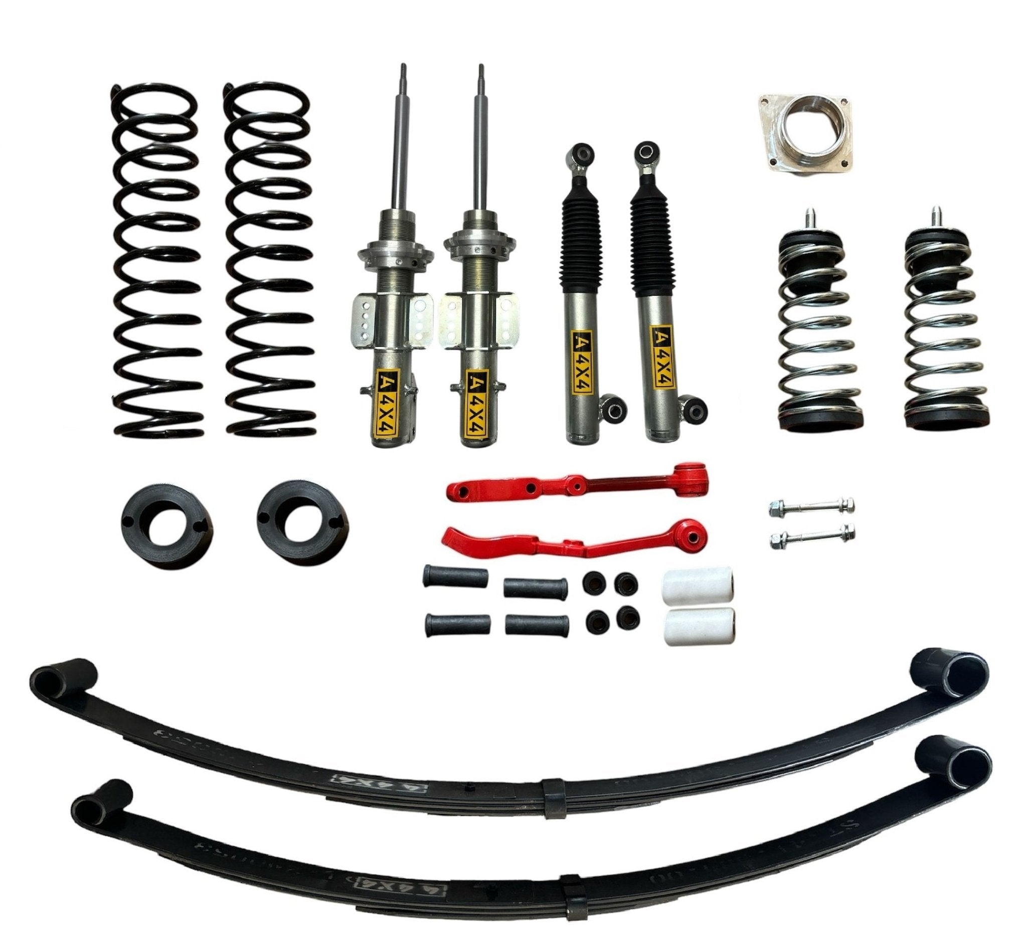 KIT RIALZO COMPLETO +5CM FIAT PANDA 141 (CON AMMORTIZZATORI REGOLABILI) - Autoricambi4x4