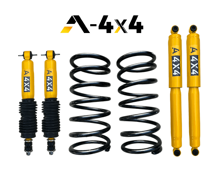 KIT RIALZO COMPLETO A - 4X4 +5 CM MITSUBISHI PAJERO I° SERIE CON MOLLE - Autoricambi4x4