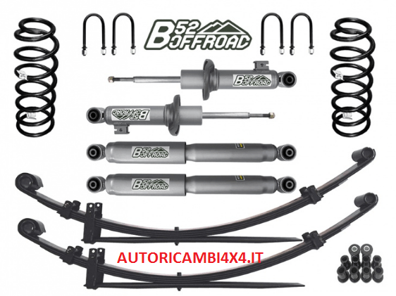 KIT RIALZO COMPLETO B52 OFFROAD +4 CM PER MITSUBISHI L200 DAL 2016 - Autoricambi4x4