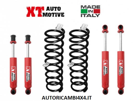 KIT RIALZO COMPLETO XT AUTOMOTIVE +4 CM PER OPEL FRONTERA PASSO CORTO (3 PORTE) FINO AL 1998 (FRONTERA A) - Autoricambi4x4