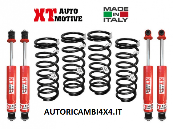 KIT RIALZO COMPLETO XT AUTOMOTIVE +4CM/+5CM PRO VERSION PER LAND ROVER DEFENDER 110 - Autoricambi4x4