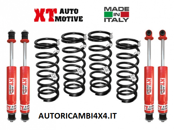 KIT RIALZO COMPLETO XT AUTOMOTIVE +4CM/+5CM PRO VERSION PER LAND ROVER DEFENDER 90 - Autoricambi4x4
