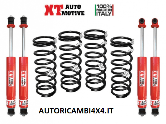 KIT RIALZO COMPLETO XT AUTOMOTIVE +4CM/+5CM PRO VERSION PER LAND ROVER DISCOVERY 200/300TDI - Autoricambi4x4