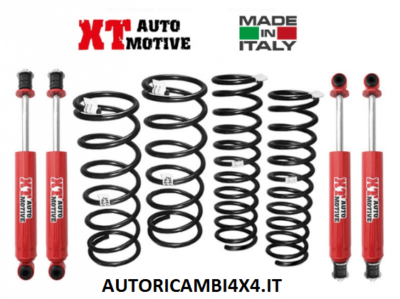 KIT RIALZO COMPLETO XT AUTOMOTIVE +6 CM PER MERCEDES G PASSO CORTO CON VERRICELLO - Autoricambi4x4